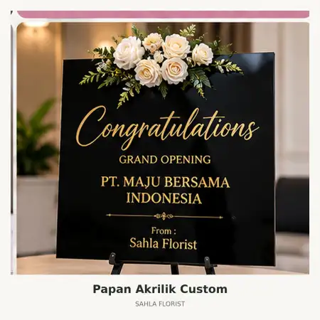 Papan Bunga Akrilik Indotaisei Karawang